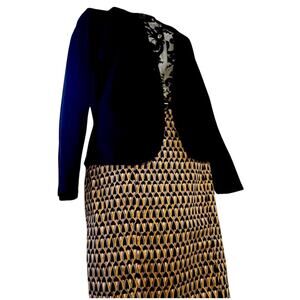 Geometric Print Skirt Size 6 Multicolor